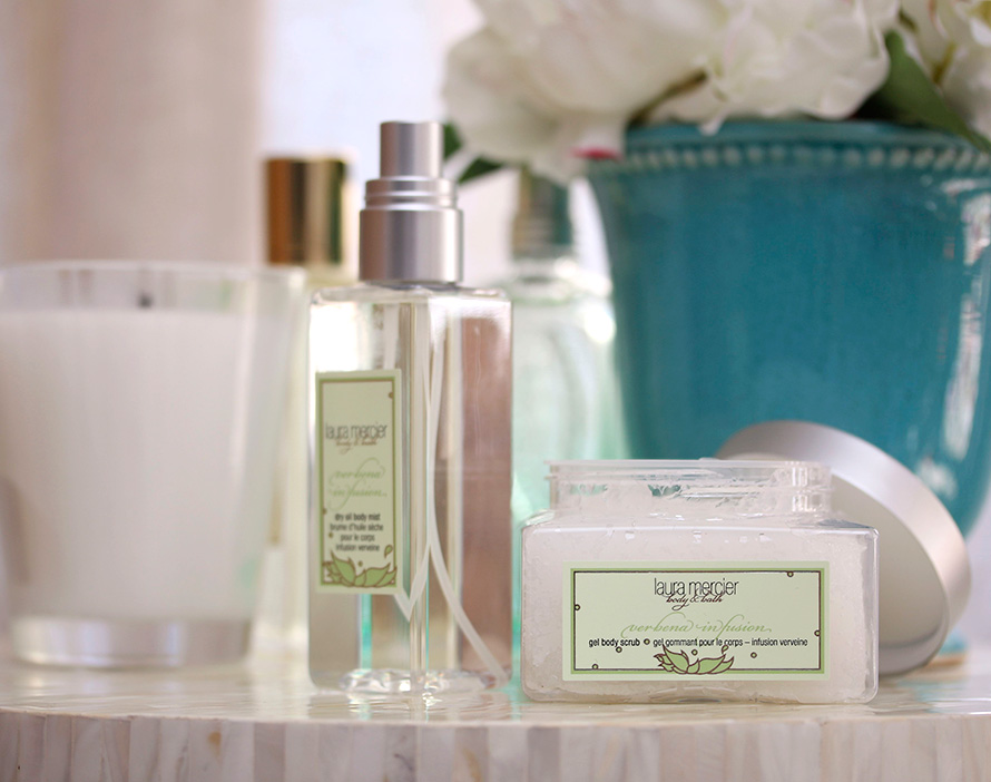 Laura Mercier Verbena Infusion Gel Body Scrub and Dry Oil Body Mist